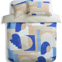 Habitat Geo Blue & Cream Bedding Set Single Blue And White Bedding -Bedding Sales 2022 unnamed file 1002