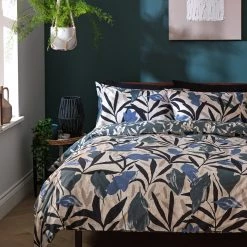 Habitat Floral Print Blue And Black Bedding Set Single Multicoloured Bedding -Bedding Sales 2022 unnamed file 1142