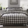 Habitat Woven Gingham Check Bedding Set Single Black And White Duvet Covers And Sets