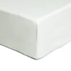 Habitat AntiMicrobial Cotton White Fitted Sheet Single Bedding