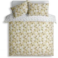 Habitat Scandi Floral Yellow & White Bedding Set Single Bedding