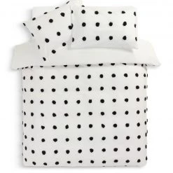 Habitat Cotton Tufted Spot White & Black Bedding Set Single Black And White Duvet Covers And Sets -Bedding Sales 2022 unnamed file 1258