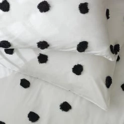 Habitat Cotton Tufted Spot White & Black Bedding Set Single Black And White Duvet Covers And Sets -Bedding Sales 2022 unnamed file 1259