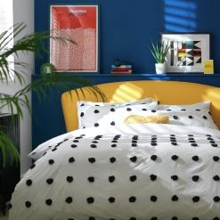 Habitat Cotton Tufted Spot White & Black Bedding Set Single Black And White Duvet Covers And Sets -Bedding Sales 2022 unnamed file 1262