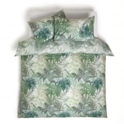 Habitat Botanical Floral Green & White Bedding Set Double Bedding