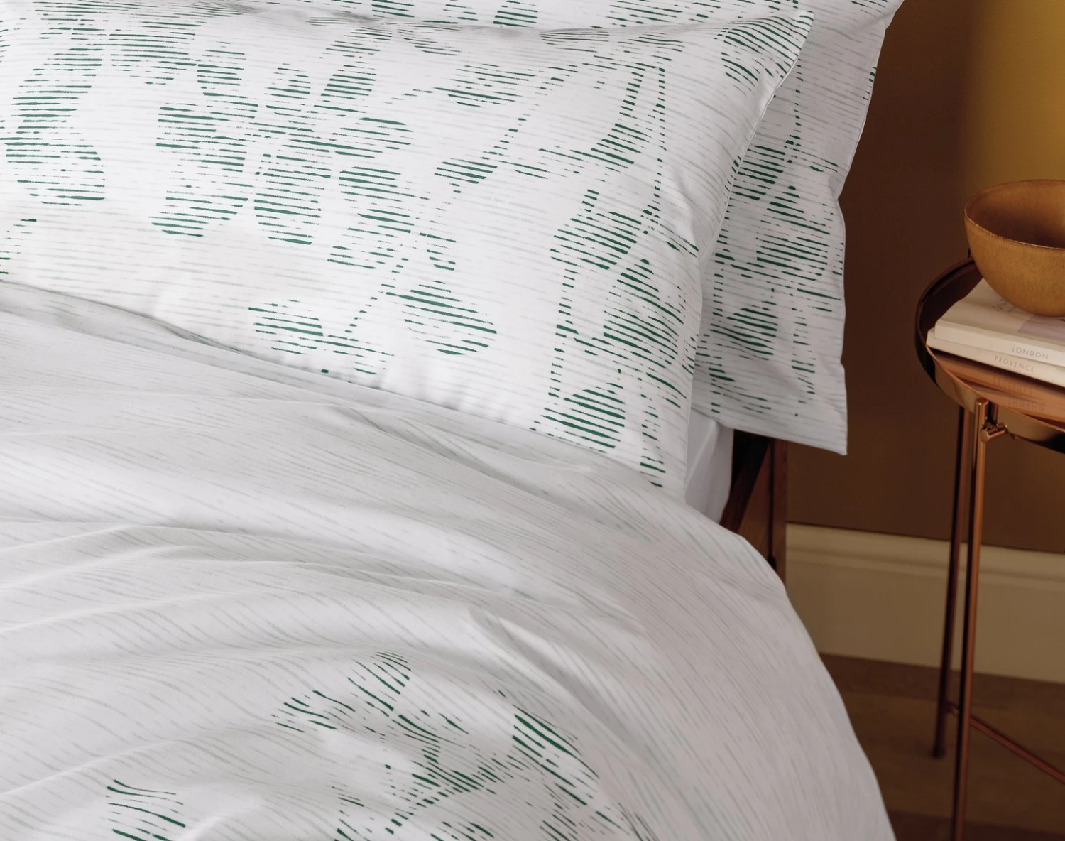 Habitat Textured Look Leaf Green Bedding Set Single White Bedding 8 Habitat Textured Look Leaf Green Bedding Set Single White Bedding - Image 6