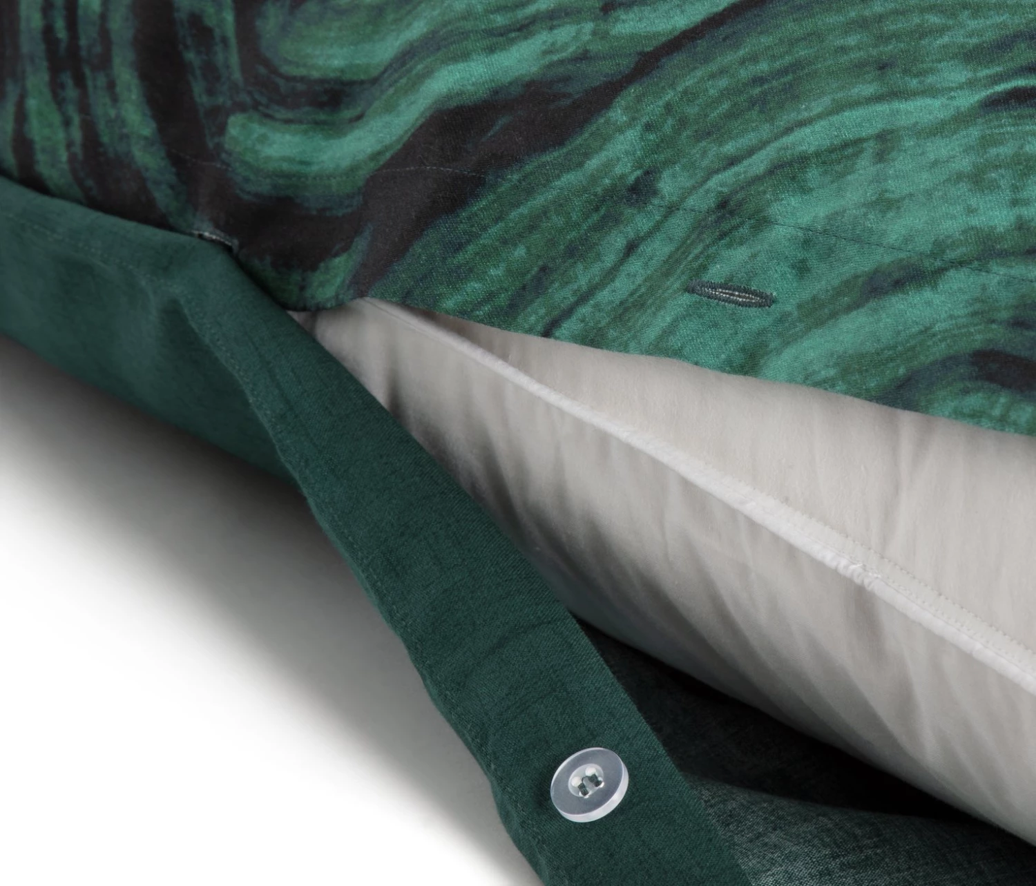 Habitat Cotton Malachite Print Green Bedding Set Double Duvet Covers And Sets 7 Habitat Cotton Malachite Print Green Bedding Set Double Duvet Covers And Sets - Image 5