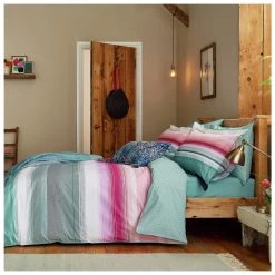 Joules Cotton Percale Cotswold Stripe Bedding Set Single Multicoloured Duvet Covers And Sets