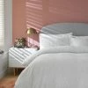 Habitat Cotton Matelassé Grey Bedding Set Double Duvet Covers And Sets