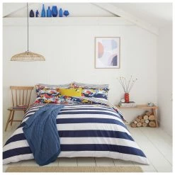 Joules Cotton Percale St Ives Floral Navy Bedding SetSingle Duvet Covers And Sets