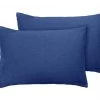Home Habitat Fleece Pillowcase Pair Navy Bedding