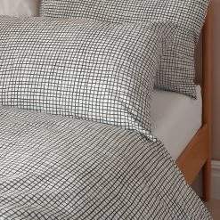 Habitat Willow Cotton Standard Pillowcase Pair White Black Pillowcases -Bedding Sales 2022 unnamed file 1658