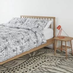 Habitat Jungle Cotton Standard Pillowcase Pair White &Black Pillowcases -Bedding Sales 2022 unnamed file 1667