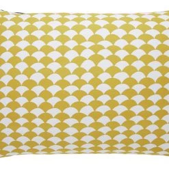 Habitat Scallop Cotton Standard Pillowcase Pair Mustard Pillowcases