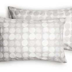 Habitat Spot Housewife Pillowcase Pair Grey Bedding