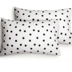 Habitat Monochrome Spot Housewife Pillowcase Pair Pillowcases