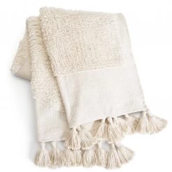 Habitat Tufted Cotton Throw Natural 150x200cm Blankets And Throws