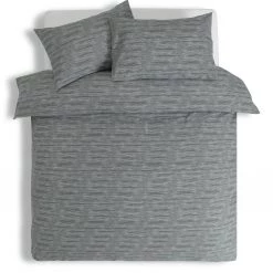 Habitat Stockholm Stripe Grey Bedding Set Single Bedding