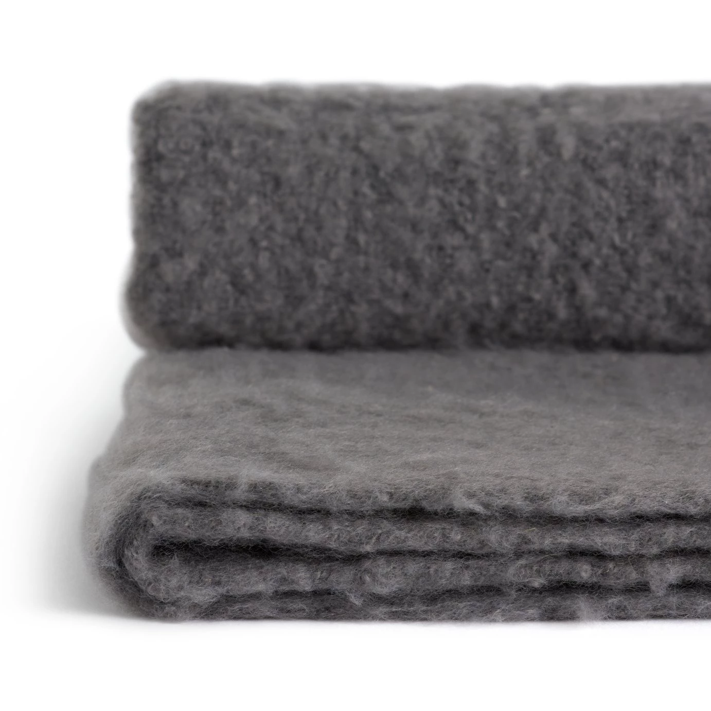 Habitat Faux Mohair Plain Throw Charcoal Blankets And Throws 4 Habitat Faux Mohair Plain Throw Charcoal Blankets And Throws - Image 2