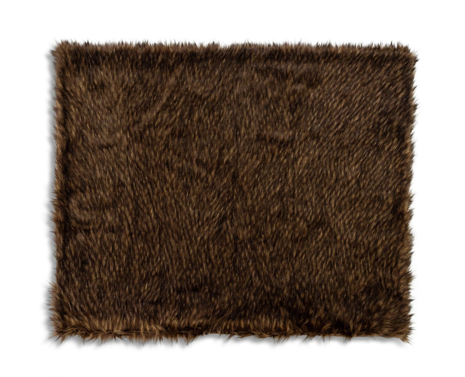 Habitat Faux Fur Throw Brown 125x150cm Blankets And Throws 8 Habitat Faux Fur Throw Brown 125x150cm Blankets And Throws - Image 6