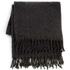 Habitat Faux Mohair Throw Charcoal 125X150cm Blankets And Throws