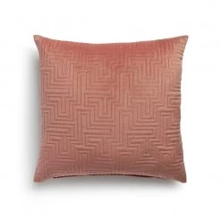 Habitat Pinsonic Textured Cushion Dusky Pink 43x43cm Home Furnishings