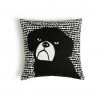 Habitat Willis Dog Print Cushion Black & White 43x43cm Home Furnishings -Bedding Sales 2022 unnamed file 1945