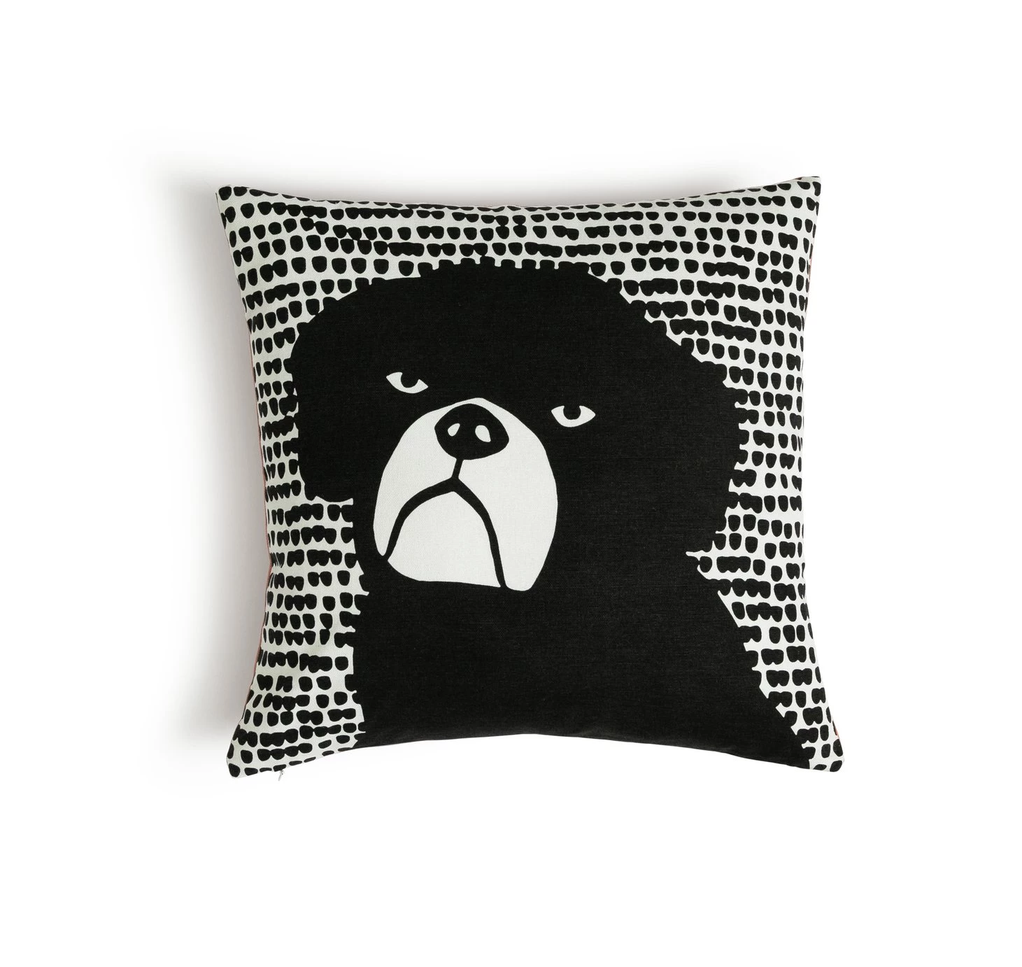 Habitat Willis Dog Print Cushion Black & White 43x43cm Home Furnishings 3 Habitat Willis Dog Print Cushion Black & White 43x43cm Home Furnishings