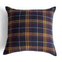 Habitat Manor House Check Wool Cushion Multi 50x50cm Cushions