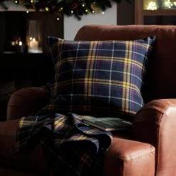 Habitat Manor House Check Wool Cushion Multi 50x50cm Cushions -Bedding Sales 2022 unnamed file 1990
