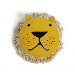 Habitat Kids In The Wild Lion Shaped Cushion Yellow 40x40cm Kids Cushions