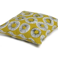 Habitat Evelyn Print Cushion Yellow 43x43cm Cushions -Bedding Sales 2022 unnamed file 2002