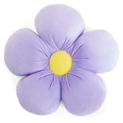 Habitat Kids Flower Shaped Cushion Purple 45X45cm Home Furnishings