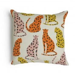 Habitat Global Cheetah Print Cushion Multi 43x43cm Cushions
