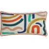Habitat Studio Embroidered Squiggle Cushion Multi 58x30cm Cushions -Bedding Sales 2022 unnamed file 2064