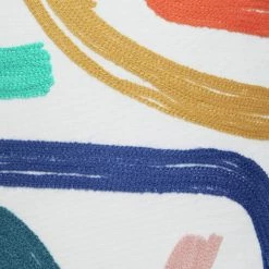 Habitat Studio Embroidered Squiggle Cushion Multi 58x30cm Cushions -Bedding Sales 2022 unnamed file 2068