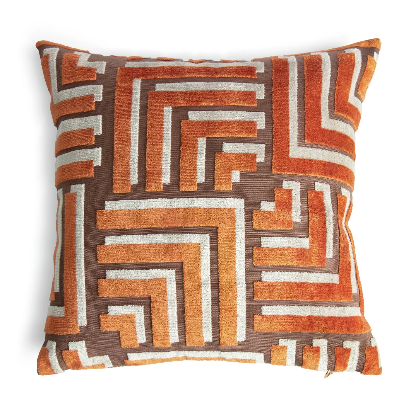 Habitat Velvet Carved Geo Cushion Multicolored 43X43cm Home Furnishings 3 Habitat Velvet Carved Geo Cushion Multicolored 43X43cm Home Furnishings