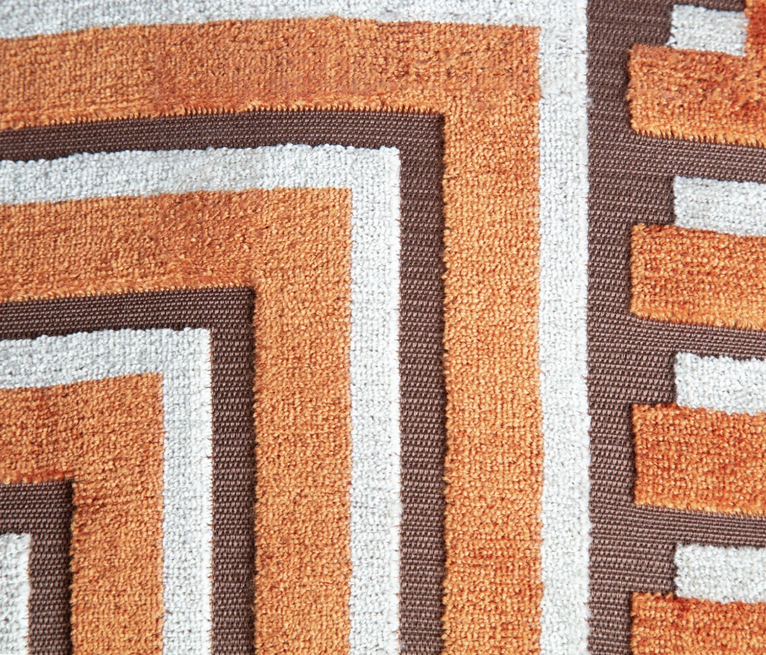 Habitat Velvet Carved Geo Cushion Multicolored 43X43cm Home Furnishings 5 Habitat Velvet Carved Geo Cushion Multicolored 43X43cm Home Furnishings - Image 3