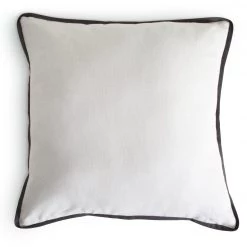 Habitat Linen Plain Cushion Grey 50x50cm Home Furnishings