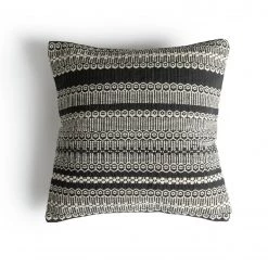 Habitat Agnes Striped Cushion Black And White Home Furnishings