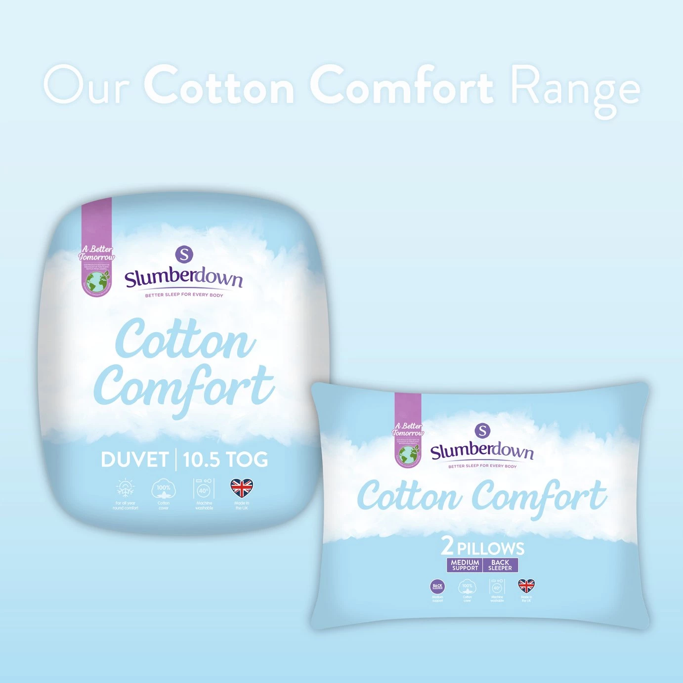 Slumberdown Cotton Comfort 10.5 Tog Duvet Single Duvets 13 Slumberdown Cotton Comfort 10.5 Tog Duvet Single Duvets - Image 11