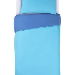 Habitat Easycare Two Tone Blue & Crystal Bedding Set Single Bedding