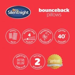 Silentnight Bounceback Pillows 4 Pack Pillows -Bedding Sales 2022 unnamed file 2677