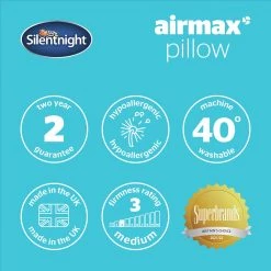 Silentnight Airmax Pillow Pillows -Bedding Sales 2022 unnamed file 2778