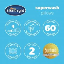 Silentnight Superwash Medium Firm Pillows 4 Pack Bedding -Bedding Sales 2022 unnamed file 2891