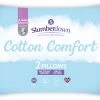 Slumberdown Cotton Comfort Medium Pillow 2 Pack Bedding -Bedding Sales 2022 unnamed file 2950