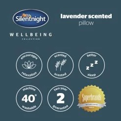 Silentnight Wellbeing Lavender Scented Pillow Bedding -Bedding Sales 2022 unnamed file 3028