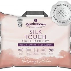 Slumberdown Silk Touch Support Quilted Pillow Bedding