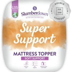 Slumberdown Support 4cm Mattress Topper Single Bedding