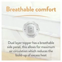 Slumberdown Support 4cm Mattress Topper Single Bedding -Bedding Sales 2022 unnamed file 3171